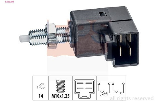 Interrupteur des feux de freins Made in Italy - OE Equivalent 1.810.294 EPS Facet