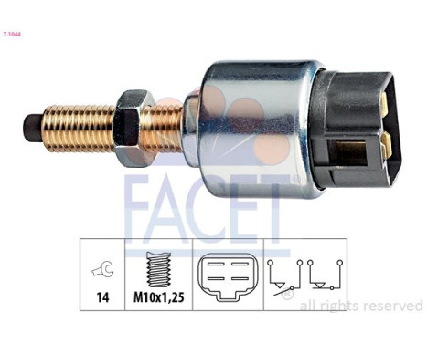 Interrupteur des feux de freins Made in Italy - OE Equivalent 7.1044 Facet