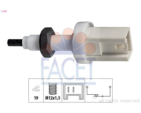 Interrupteur des feux de freins Made in Italy - OE Equivalent 7.1066 Facet
