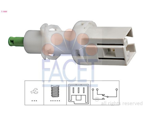 Interrupteur des feux de freins Made in Italy - OE Equivalent 7.1069 Facet