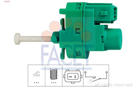 Interrupteur des feux de freins Made in Italy - OE Equivalent 7.1137 Facet