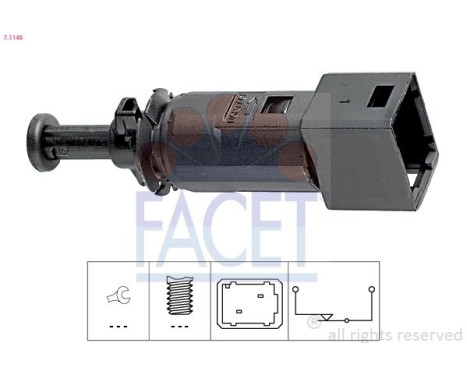 Interrupteur des feux de freins Made in Italy - OE Equivalent 7.1148 Facet