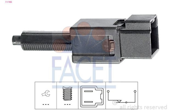 Interrupteur des feux de freins Made in Italy - OE Equivalent 7.1165 Facet