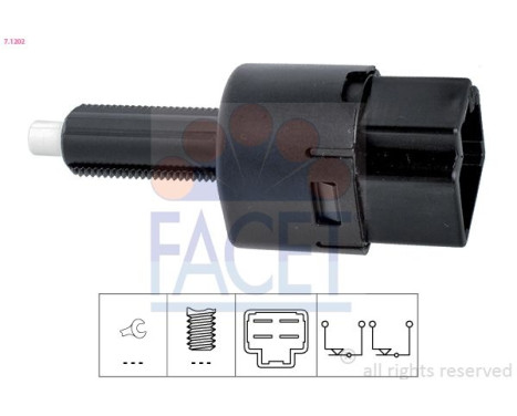 Interrupteur des feux de freins Made in Italy - OE Equivalent 7.1202 Facet