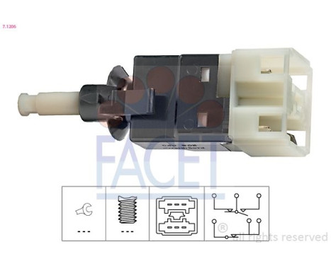 Interrupteur des feux de freins Made in Italy - OE Equivalent 7.1206 Facet