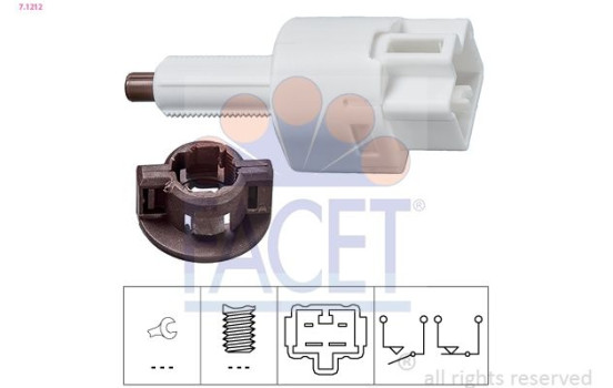 Interrupteur des feux de freins Made in Italy - OE Equivalent 7.1212 Facet