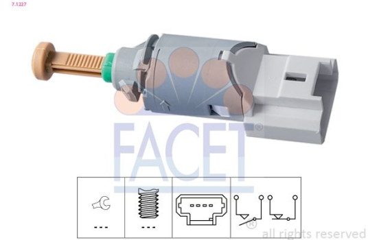 Interrupteur des feux de freins Made in Italy - OE Equivalent 7.1227 Facet