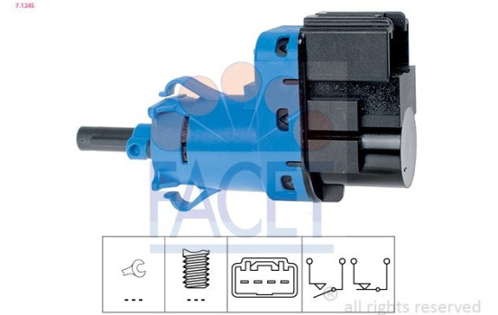 Interrupteur des feux de freins Made in Italy - OE Equivalent 7.1245 Facet