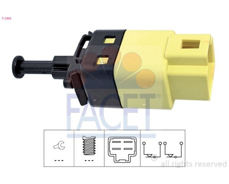 Interrupteur des feux de freins Made in Italy - OE Equivalent 7.1264 Facet