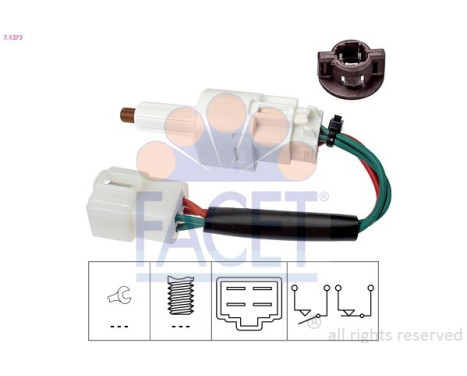 Interrupteur des feux de freins Made in Italy - OE Equivalent 7.1273 Facet