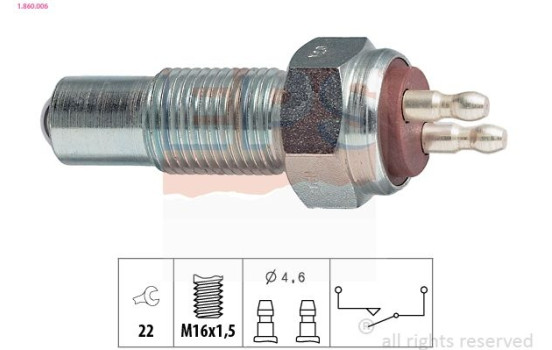 Contacteur, feu de recul Made in Italy - OE Equivalent 1.860.006 EPS Facet