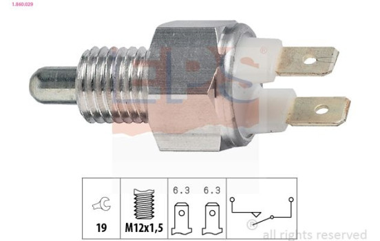 Contacteur, feu de recul Made in Italy - OE Equivalent 1.860.029 EPS Facet