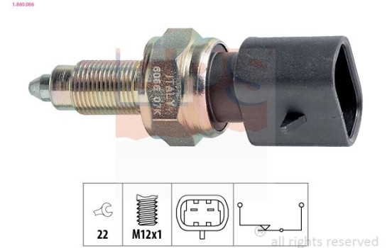 Contacteur, feu de recul Made in Italy - OE Equivalent 1.860.066 EPS Facet