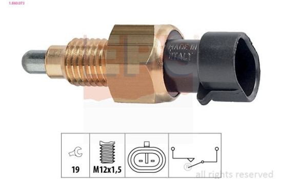 Contacteur, feu de recul Made in Italy - OE Equivalent 1.860.073 EPS Facet