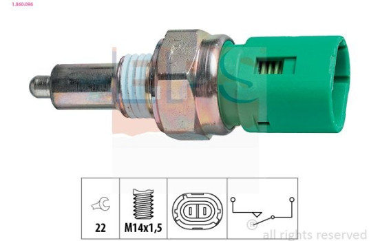 Contacteur, feu de recul Made in Italy - OE Equivalent 1.860.096 EPS Facet