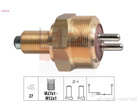 Contacteur, feu de recul Made in Italy - OE Equivalent 1.860.100 EPS Facet