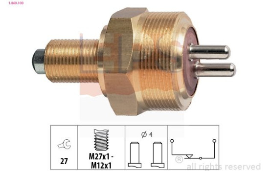 Contacteur, feu de recul Made in Italy - OE Equivalent 1.860.100 EPS Facet