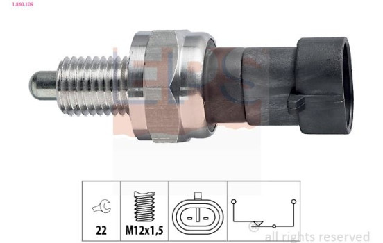 Contacteur, feu de recul Made in Italy - OE Equivalent 1.860.109 EPS Facet