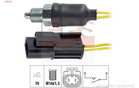 Contacteur, feu de recul Made in Italy - OE Equivalent 1.860.115 EPS Facet