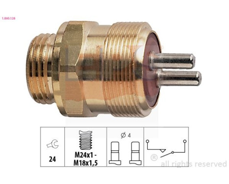 Contacteur, feu de recul Made in Italy - OE Equivalent 1.860.128 EPS Facet
