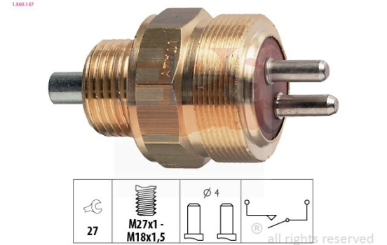 Contacteur, feu de recul Made in Italy - OE Equivalent 1.860.147 EPS Facet