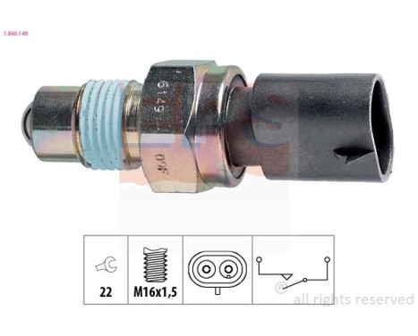 Contacteur, feu de recul Made in Italy - OE Equivalent 1.860.149 EPS Facet