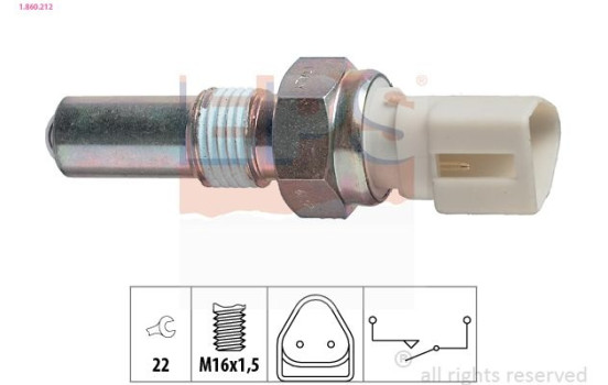 Contacteur, feu de recul Made in Italy - OE Equivalent 1.860.212 EPS Facet