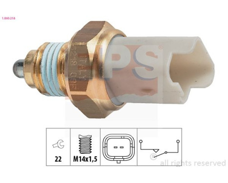 Contacteur, feu de recul Made in Italy - OE Equivalent 1.860.218 EPS Facet