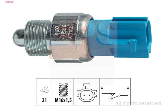 Contacteur, feu de recul Made in Italy - OE Equivalent 1.860.231 EPS Facet