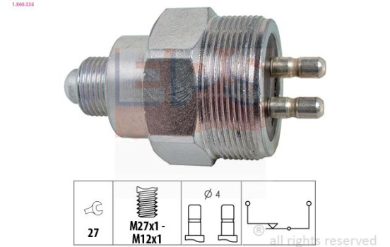 Contacteur, feu de recul Made in Italy - OE Equivalent 1.860.324 EPS Facet