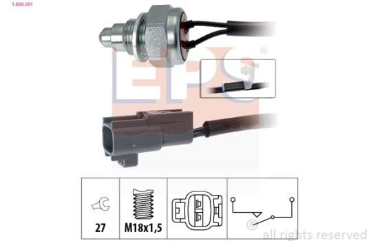 Contacteur, feu de recul Made in Italy - OE Equivalent 1860261 EPS Facet