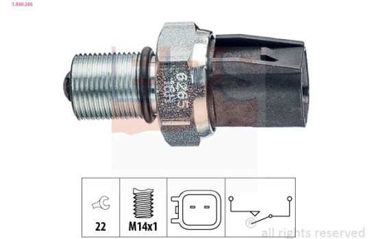 Contacteur, feu de recul Made in Italy - OE Equivalent 1860265 EPS Facet