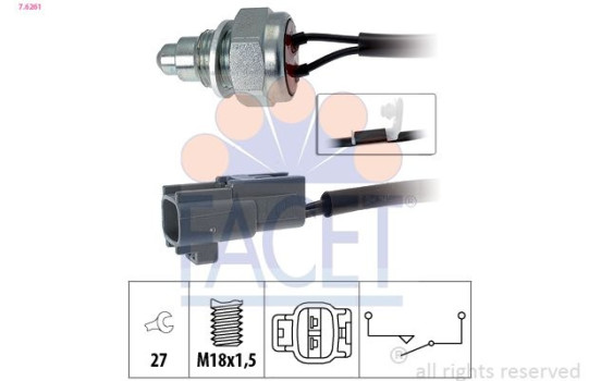 Contacteur, feu de recul Made in Italy - OE Equivalent