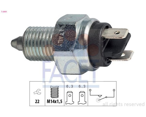 Contacteur, feu de recul Made in Italy - OE Equivalent