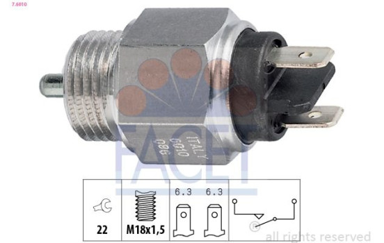 Contacteur, feu de recul Made in Italy - OE Equivalent