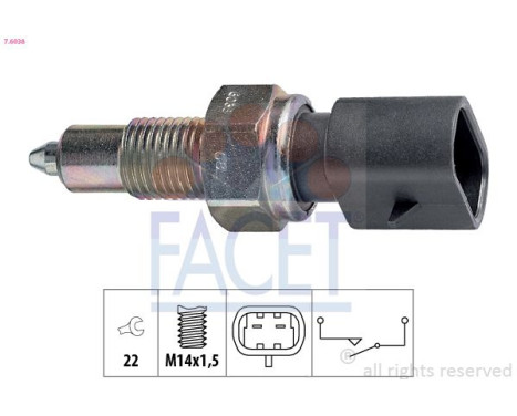 Contacteur, feu de recul Made in Italy - OE Equivalent