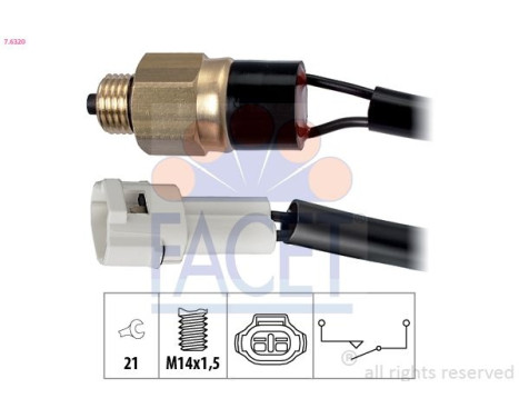 Contacteur, feu de recul Made in Italy - OE Equivalent
