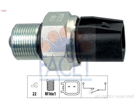 Contacteur, feu de recul Made in Italy - OE Equivalent