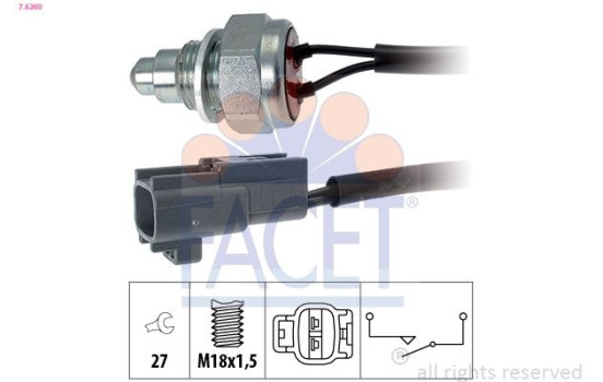 Contacteur, feu de recul Made in Italy - OE Equivalent