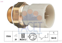Interrupteur de température, ventilateur de radiateur Made in Italy - OE Equivalent 7.5147 Facet