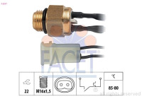 Interrupteur de température, ventilateur de radiateur Made in Italy - OE Equivalent 7.5217 Facet