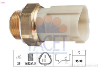 Interrupteur de température, ventilateur de radiateur Made in Italy - OE Equivalent 7.5262 Facet