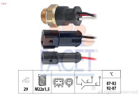 Interrupteur de température, ventilateur de radiateur Made in Italy - OE Equivalent 7.5611 Facet