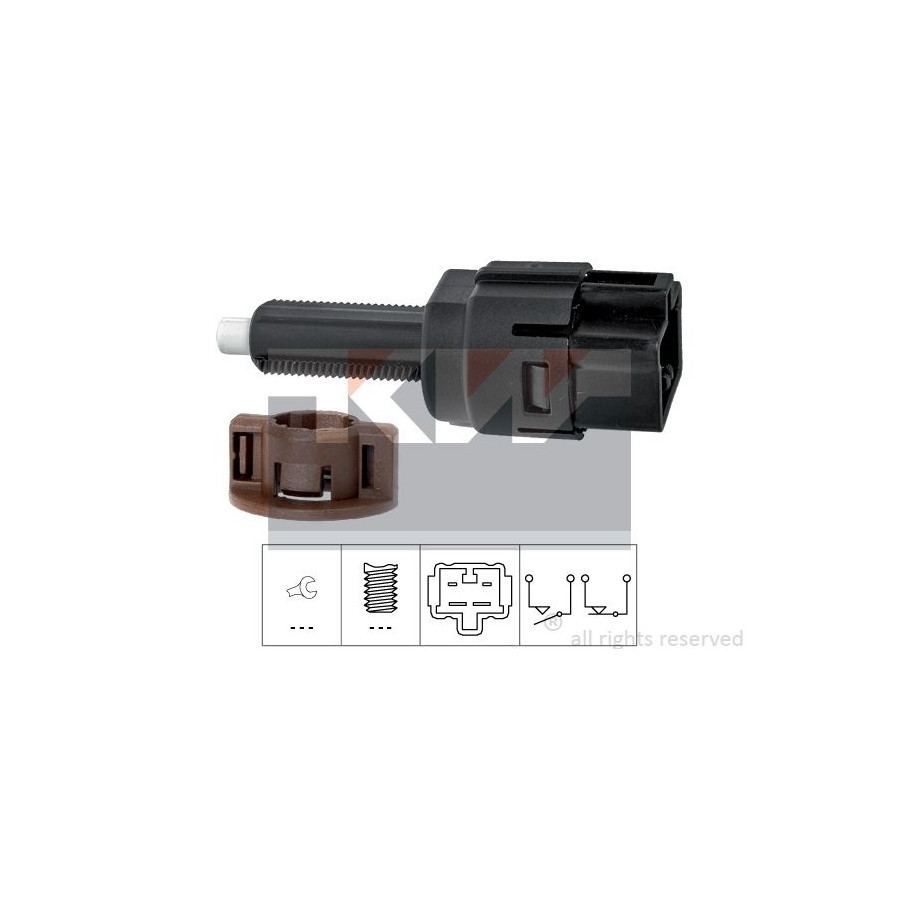 Interrupteur De Feux Stop GVSS - Compatible Renault, Opel, Mitsubishi, Nissan (réf. 7700414988, 4404452, 4415882)