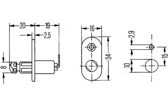 Interrupteur de porte 12V