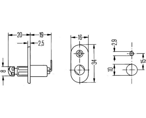 Interrupteur de porte 12V