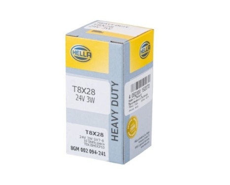 Hella Heavy Duty T8x28, 24V3W