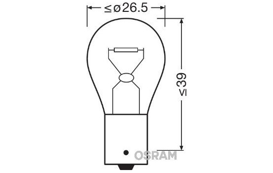 Osram Original 24V 15W BA15s, Image 2