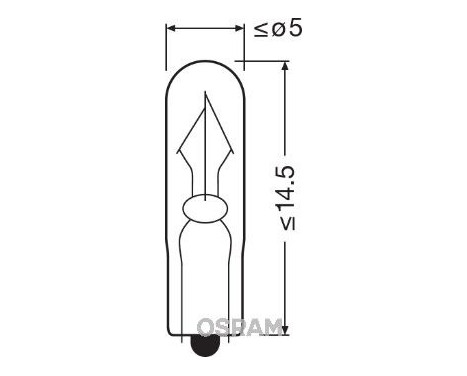 Osram Original Line 24V 1W W2x4.6d, Image 5