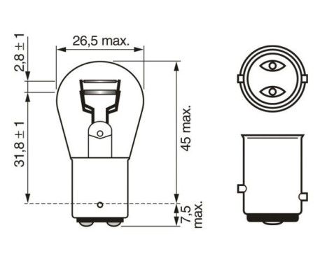 Bosch light bulb P21/5W